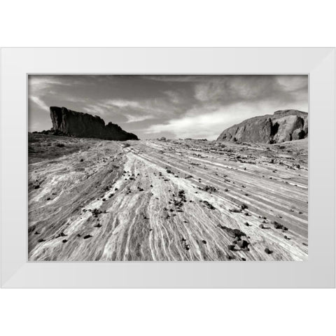 Sands of Time I BW White Modern Wood Framed Art Print by Taylor, Douglas