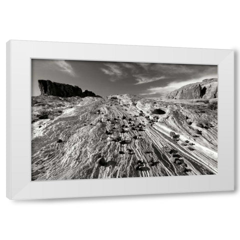 Sands of Time II BW White Modern Wood Framed Art Print by Taylor, Douglas