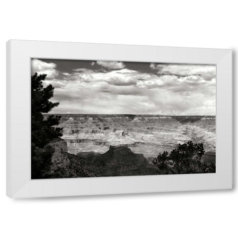 Grand Canyon Skies BW White Modern Wood Framed Art Print by Taylor, Douglas