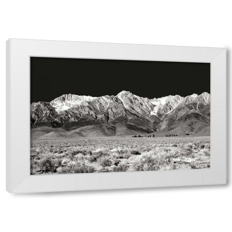 Sierra Nevada Mountains I BW White Modern Wood Framed Art Print by Taylor, Douglas