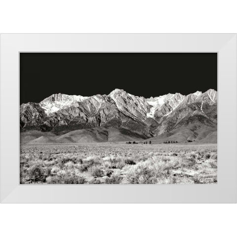 Sierra Nevada Mountains I BW White Modern Wood Framed Art Print by Taylor, Douglas