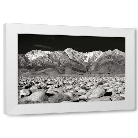Sierra Nevada Mountains II BW White Modern Wood Framed Art Print by Taylor, Douglas