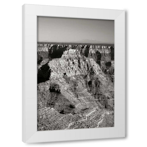 Vishnu Temple BW White Modern Wood Framed Art Print by Taylor, Douglas