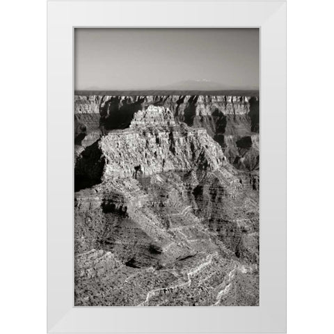 Vishnu Temple BW White Modern Wood Framed Art Print by Taylor, Douglas