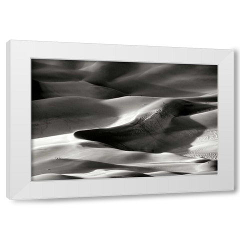 Great Sand Dunes I BW White Modern Wood Framed Art Print by Taylor, Douglas
