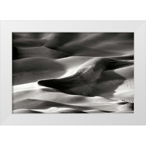 Great Sand Dunes I BW White Modern Wood Framed Art Print by Taylor, Douglas