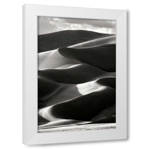 Great Sand Dunes IV BW White Modern Wood Framed Art Print by Taylor, Douglas