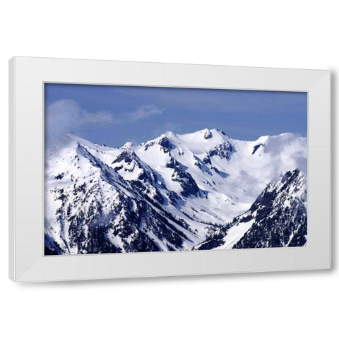 Carved by Ice White Modern Wood Framed Art Print by Taylor, Douglas