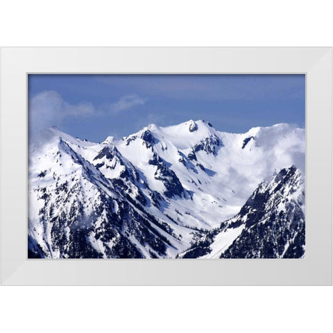 Carved by Ice White Modern Wood Framed Art Print by Taylor, Douglas