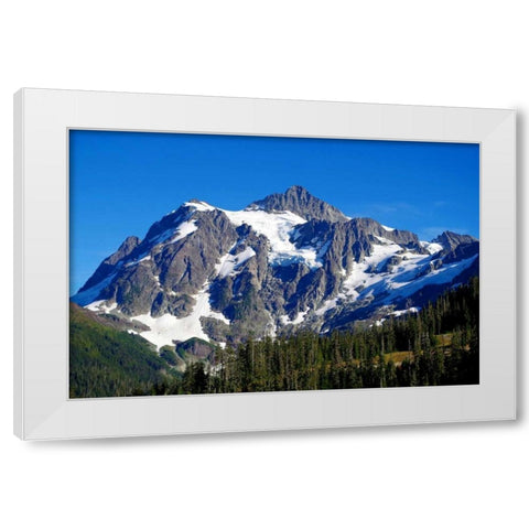 Mt. Shuksan White Modern Wood Framed Art Print by Taylor, Douglas