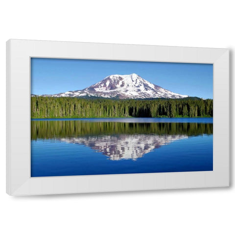 Mt. Adams White Modern Wood Framed Art Print by Taylor, Douglas