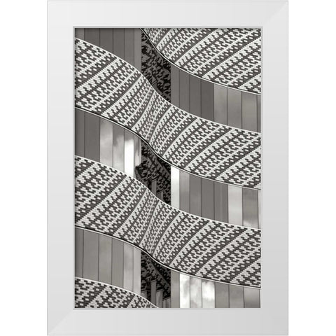 Brick and Glass I BW White Modern Wood Framed Art Print by Taylor, Douglas