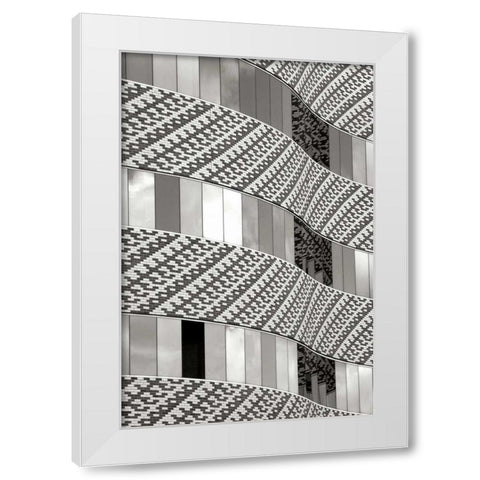 Brick and Glass II BW White Modern Wood Framed Art Print by Taylor, Douglas