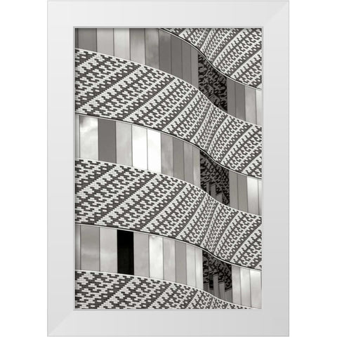 Brick and Glass II BW White Modern Wood Framed Art Print by Taylor, Douglas