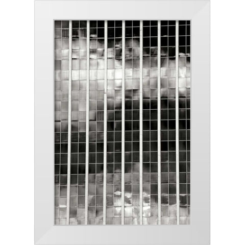 Sky Reflections BW White Modern Wood Framed Art Print by Taylor, Douglas