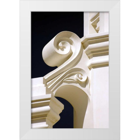 Mission Detail II White Modern Wood Framed Art Print by Taylor, Douglas