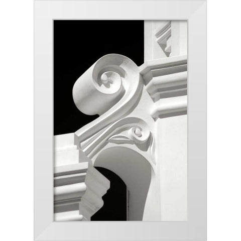 Mission Detail II BW White Modern Wood Framed Art Print by Taylor, Douglas
