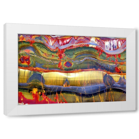 Austral Abstract White Modern Wood Framed Art Print by Taylor, Douglas