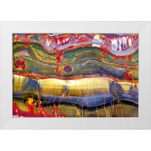 Austral Abstract White Modern Wood Framed Art Print by Taylor, Douglas