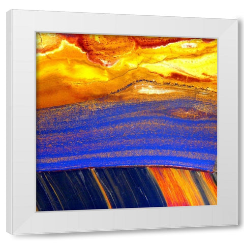 Archaea Sq White Modern Wood Framed Art Print by Taylor, Douglas