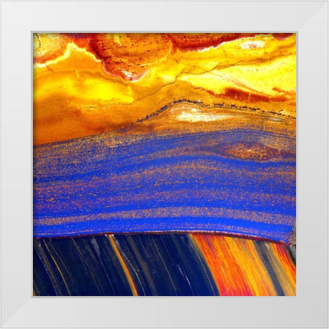 Archaea Sq White Modern Wood Framed Art Print by Taylor, Douglas