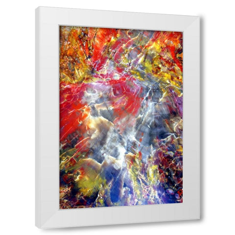 Silica Stream White Modern Wood Framed Art Print by Taylor, Douglas