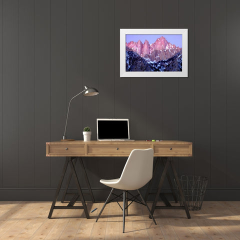 Dawns Early Light I White Modern Wood Framed Art Print by Taylor, Douglas
