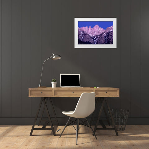 Dawns Early Light II White Modern Wood Framed Art Print by Taylor, Douglas
