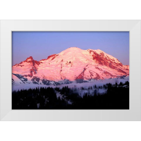 Summer Sunrise White Modern Wood Framed Art Print by Taylor, Douglas