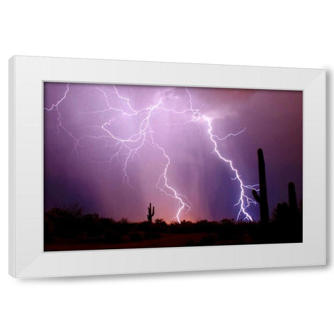 Electrifying White Modern Wood Framed Art Print by Taylor, Douglas