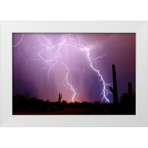 Electrifying White Modern Wood Framed Art Print by Taylor, Douglas