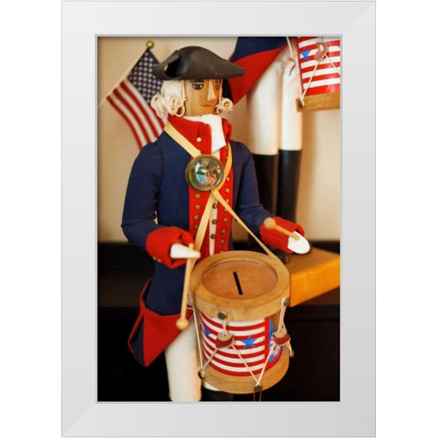 Patriotic I White Modern Wood Framed Art Print by Clayton-Thompson, Philip