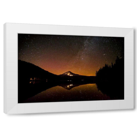 Aurora I White Modern Wood Framed Art Print by Clayton-Thompson, Philip