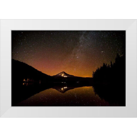 Aurora I White Modern Wood Framed Art Print by Clayton-Thompson, Philip