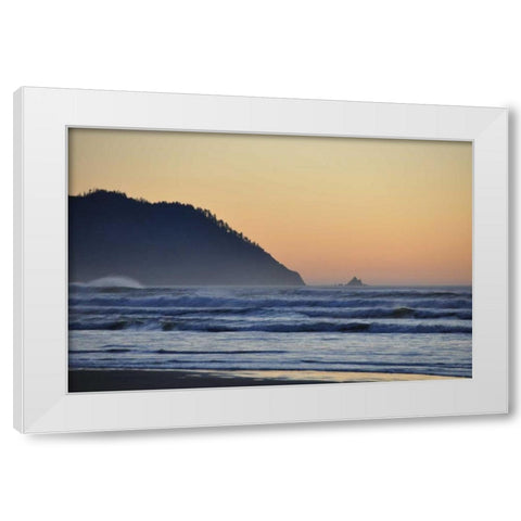 Ocean Sunset II White Modern Wood Framed Art Print by Thomas, Logan