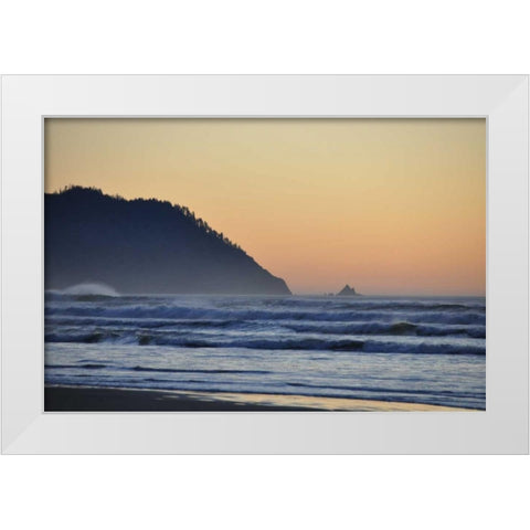 Ocean Sunset II White Modern Wood Framed Art Print by Thomas, Logan