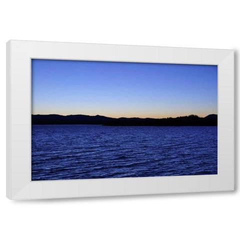Water Sky Blue White Modern Wood Framed Art Print by Thomas, Logan