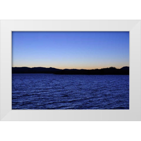 Water Sky Blue White Modern Wood Framed Art Print by Thomas, Logan