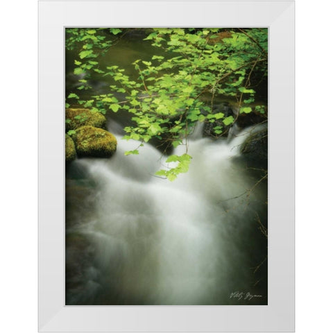 Soothing Waters V White Modern Wood Framed Art Print by Geyman, Vitaly