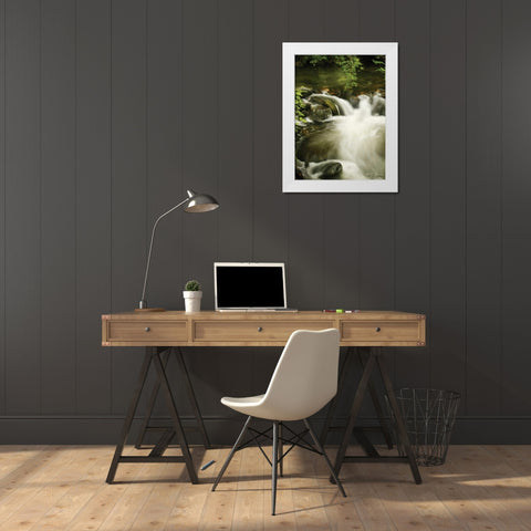 Soothing Waters VI White Modern Wood Framed Art Print by Geyman, Vitaly