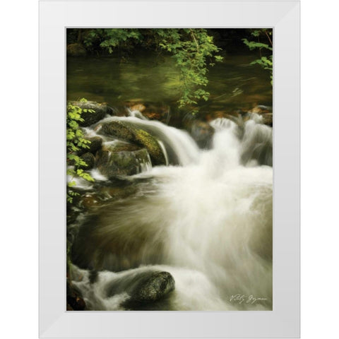 Soothing Waters VI White Modern Wood Framed Art Print by Geyman, Vitaly