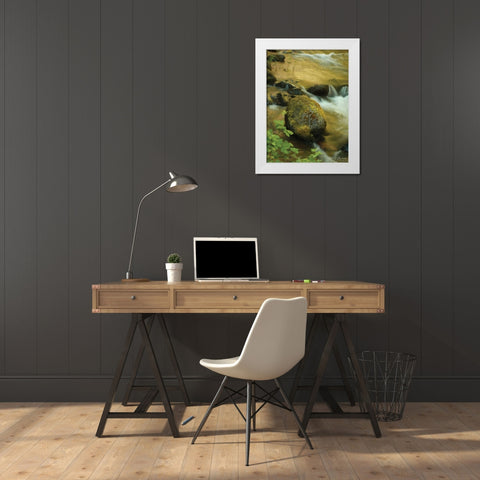 Soothing Waters IX White Modern Wood Framed Art Print by Geyman, Vitaly