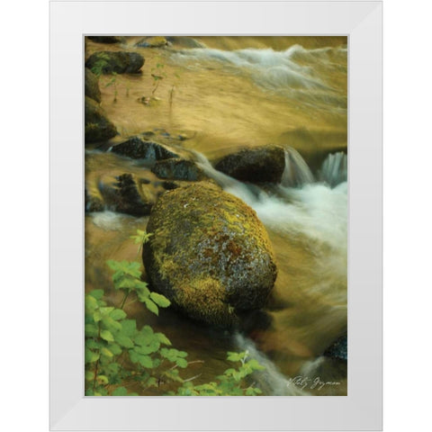 Soothing Waters IX White Modern Wood Framed Art Print by Geyman, Vitaly