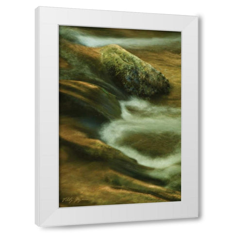 Soothing Waters X White Modern Wood Framed Art Print by Geyman, Vitaly