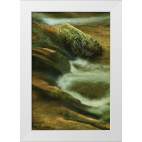 Soothing Waters X White Modern Wood Framed Art Print by Geyman, Vitaly