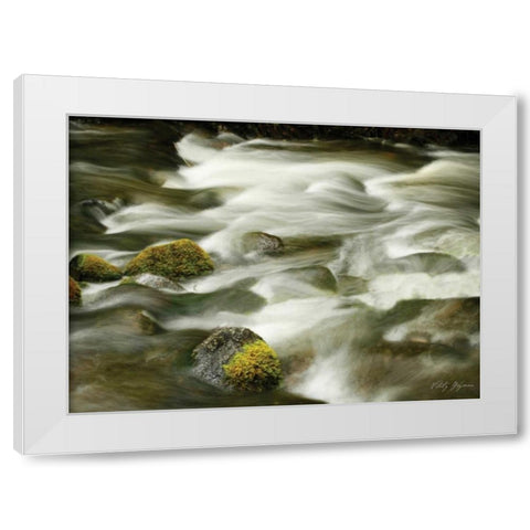 Soothing Waters XIII White Modern Wood Framed Art Print by Geyman, Vitaly