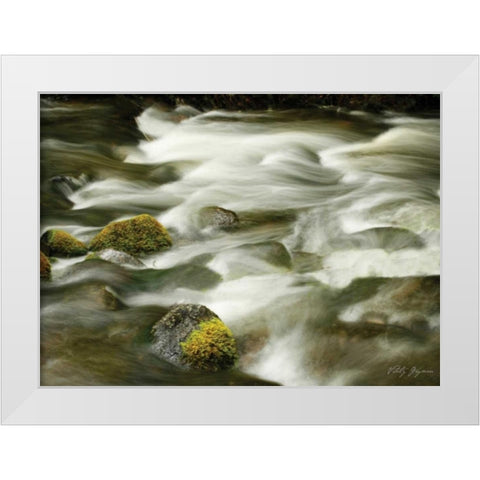Soothing Waters XIII White Modern Wood Framed Art Print by Geyman, Vitaly