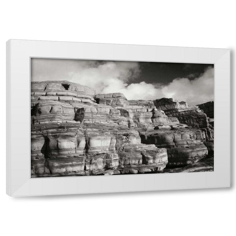 Pt. Lobos Rocks I White Modern Wood Framed Art Print by Geyman, Vitaly