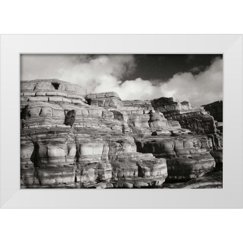Pt. Lobos Rocks I White Modern Wood Framed Art Print by Geyman, Vitaly