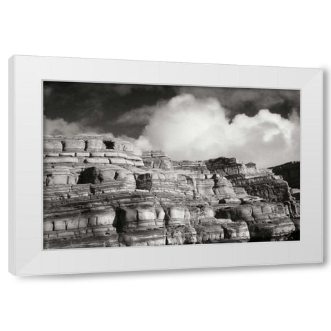 Pt. Lobos Rocks II White Modern Wood Framed Art Print by Geyman, Vitaly